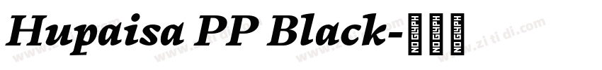 Hupaisa PP Black字体转换